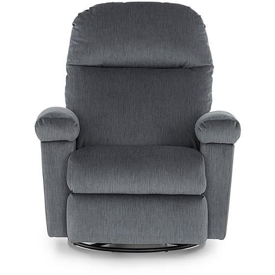 Best Home Furnishings Jodie Swivel Glider Fabric Recliner Jodie 3NZ05 Swivel Glider Recliner - Charcoal IMAGE 3