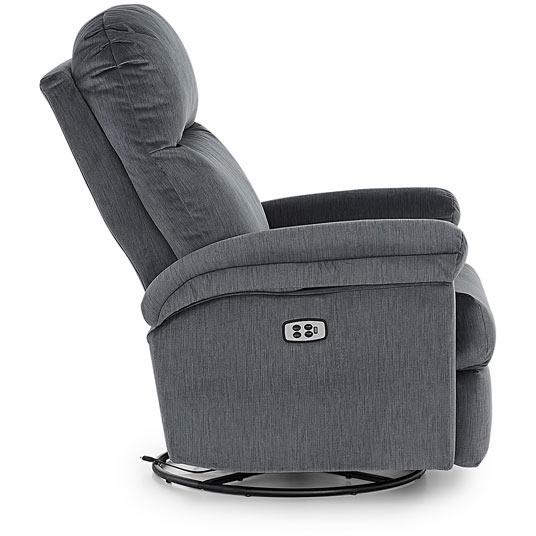 Best Home Furnishings Jodie Swivel Glider Fabric Recliner Jodie 3NZ05 Swivel Glider Recliner - Charcoal IMAGE 4