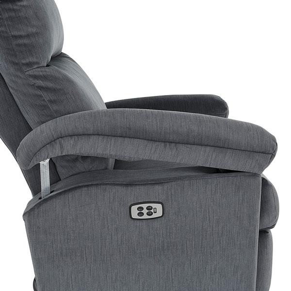 Best Home Furnishings Jodie Swivel Glider Fabric Recliner Jodie 3NZ05 Swivel Glider Recliner - Charcoal IMAGE 6