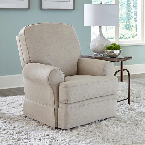 Best Home Furnishings Juliana Swivel Glider Fabric Recliner Juliana 5NI75 Swivel Glider Recliner - Beige IMAGE 5