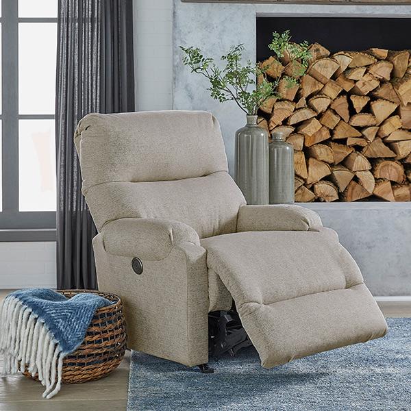 Best Home Furnishings Karen Rocker Fabric Recliner Karen 6MP07 Rocker Recliner - Organic IMAGE 7