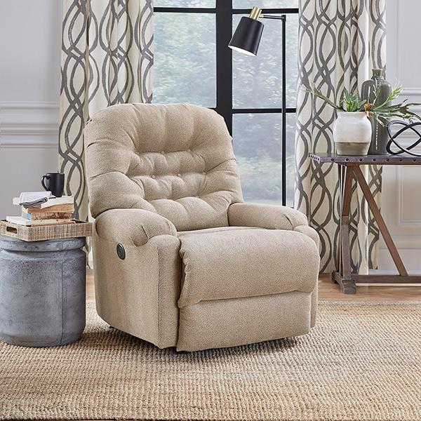 Best Home Furnishings Barb Rocker Fabric Recliner Barb 6MP17 Rocker Recliner - Flax IMAGE 5