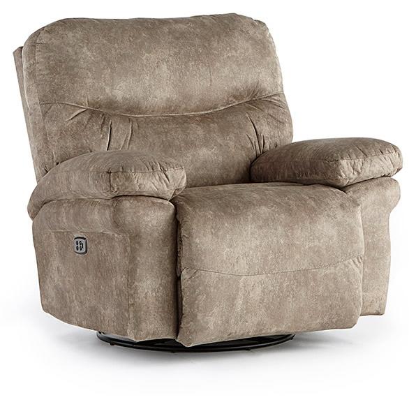 Best Home Furnishings Leya Rocker Fabric Recliner Leya 6MZ75 Rocker Recliner - Paloma Grey IMAGE 1