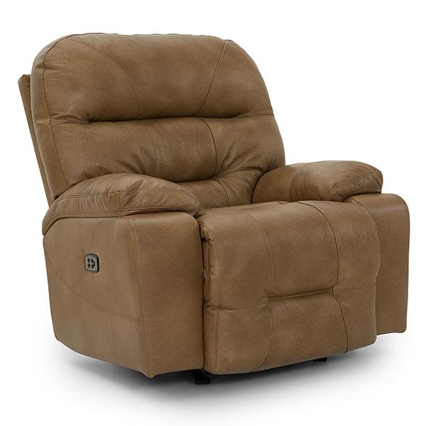 Best Home Furnishings Ryson Rocker Leather Recliner Ryson 8MZ57 Rocker Recliner - Stone IMAGE 1