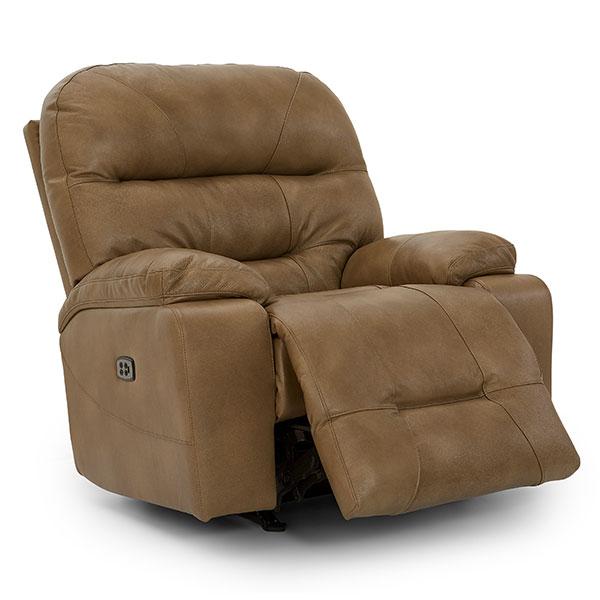 Best Home Furnishings Ryson Rocker Leather Recliner Ryson 8MZ57 Rocker Recliner - Stone IMAGE 2