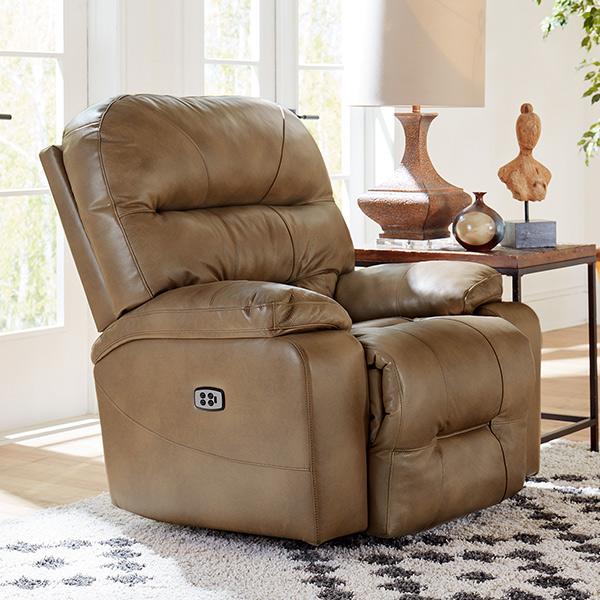 Best Home Furnishings Ryson Rocker Leather Recliner Ryson 8MZ57 Rocker Recliner - Stone IMAGE 5