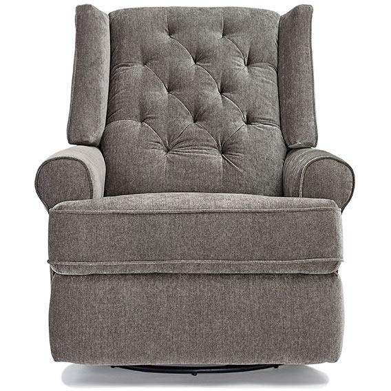 Best Home Furnishings Kendra Swivel Glider Fabric Recliner Kendra 5NI85 Swivel Glider Recliner - Ecru IMAGE 3