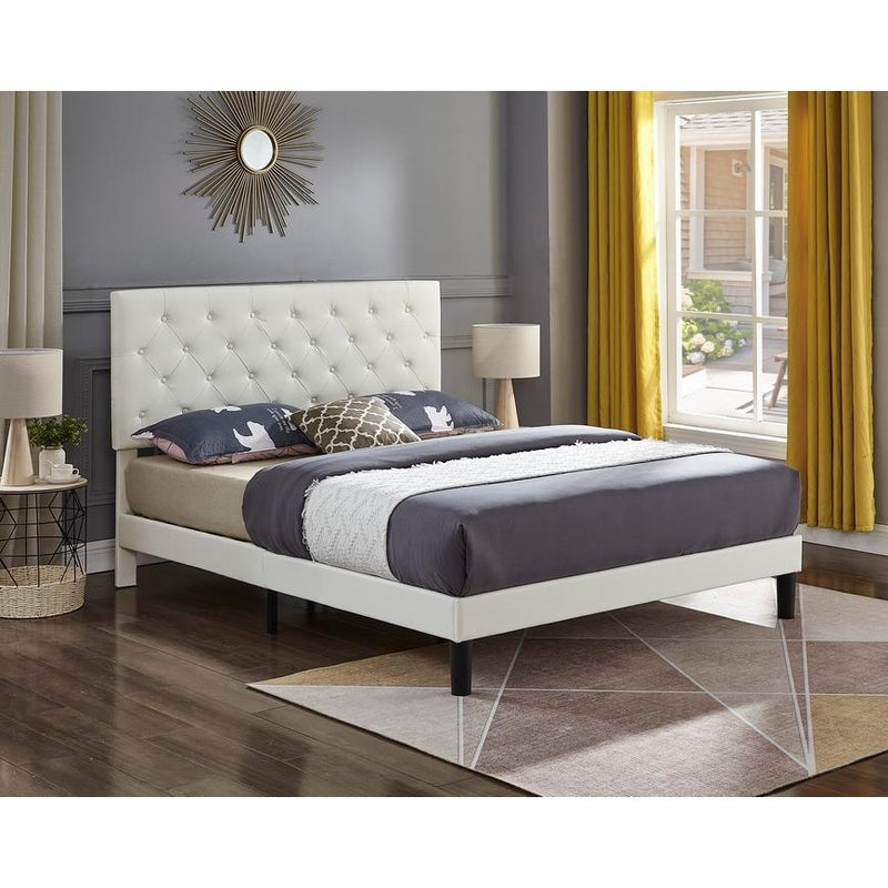 IFDC Full Upholstered Platform Bed IF 5382 - 54 IMAGE 1