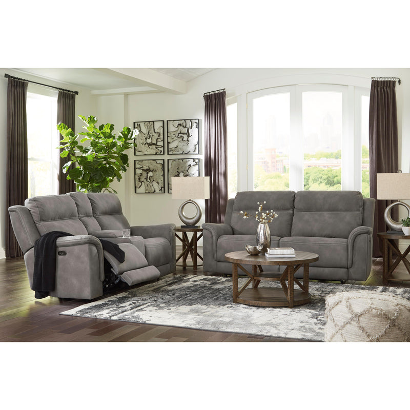 Signature Design by Ashley Next-Gen DuraPella Power Reclining Fabric Loveseat with Console 5930118C IMAGE 12