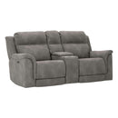 Signature Design by Ashley Next-Gen Durapella 5930118C PWR REC Loveseat w/ Console and ADJ Headrest IMAGE 1