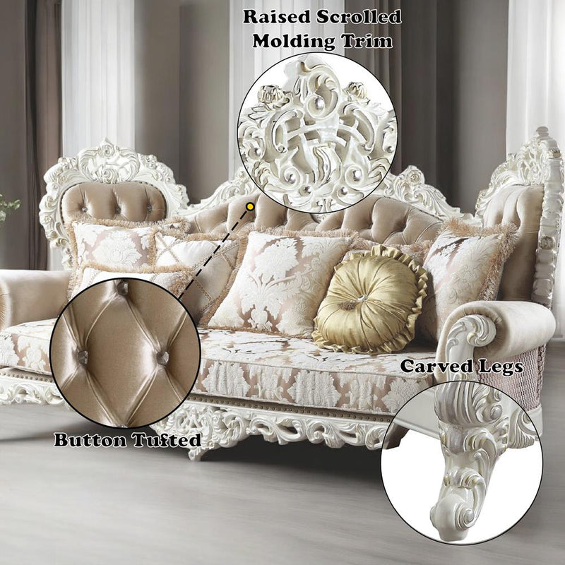 Acme Furniture Vanaheim LV00803 Sofa with 7 Pillows IMAGE 8