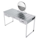 Acme Furniture Myles AC00840 Vanity Desk - White & Chrome IMAGE 4