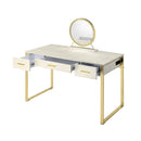 Acme Furniture Myles AC00841 Vanity Desk - White & Champagne IMAGE 5