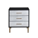 Acme Furniture Myles AC00842 Nightstand - Black & Silver IMAGE 3