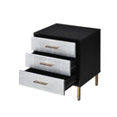Acme Furniture Myles AC00842 Nightstand - Black & Silver IMAGE 4