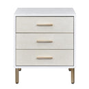 Acme Furniture Myles AC00843 Nightstand - White & Champagne IMAGE 2