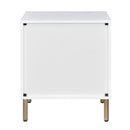 Acme Furniture Myles AC00843 Nightstand - White & Champagne IMAGE 4