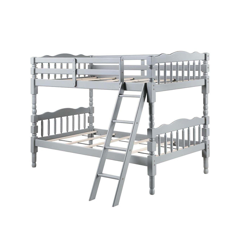 Acme Furniture Homestead BD00864 Twin/Twin Bunk Bed (Gray) IMAGE 1