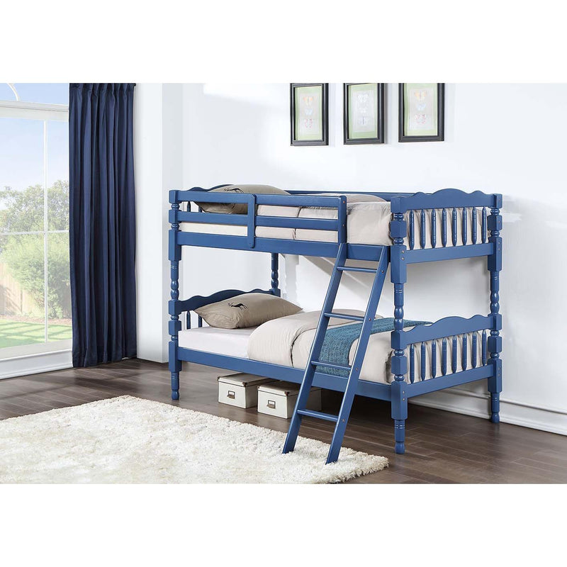 Acme Furniture Homestead BD00865 Twin/Twin Bunk Bed (Blue) IMAGE 5