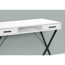 Monarch I 7790 Computer Desk - White/Black IMAGE 3