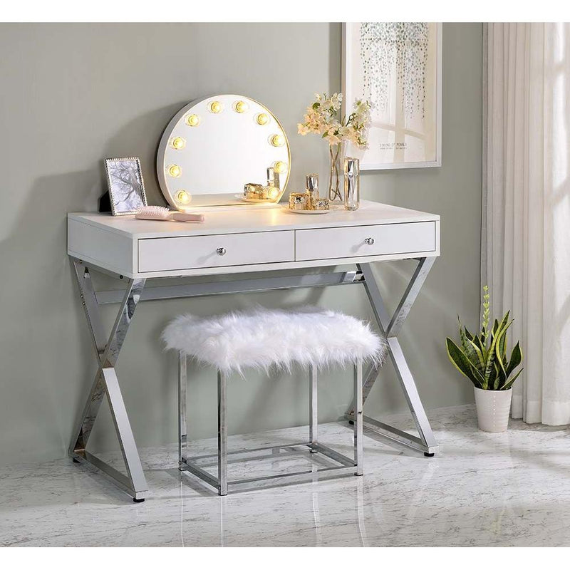 Acme Furniture Coleen 2-Drawer Vanity Table AC00895 IMAGE 4