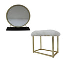 Acme Furniture Adao AC00931 Vanity Mirror - Black & Brass IMAGE 2
