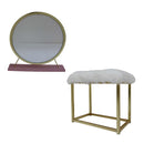 Acme Furniture Adao AC00934 Vanity Mirror - Pink & Gold IMAGE 1