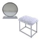 Acme Furniture Adao AC00935 Vanity Mirror - White & Chrome IMAGE 1