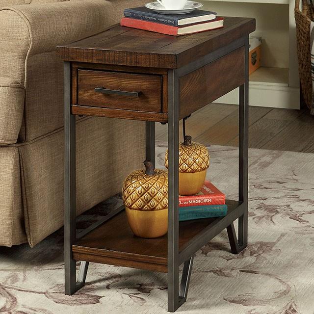 Furniture of America Brick Attic End Table CM-AC286 IMAGE 5