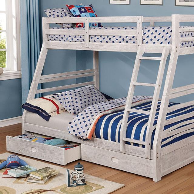 Furniture of America Kids Beds Bunk Bed CM-BK588BWH-BED IMAGE 3