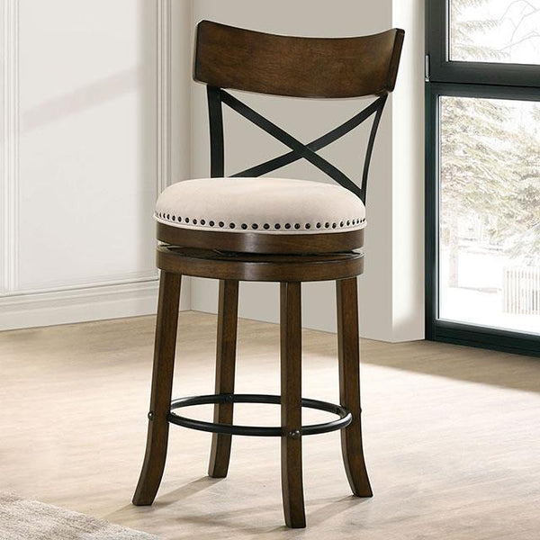 Furniture of America Clarence Counter Height Stool CM-BR1855A-24-2PK IMAGE 1