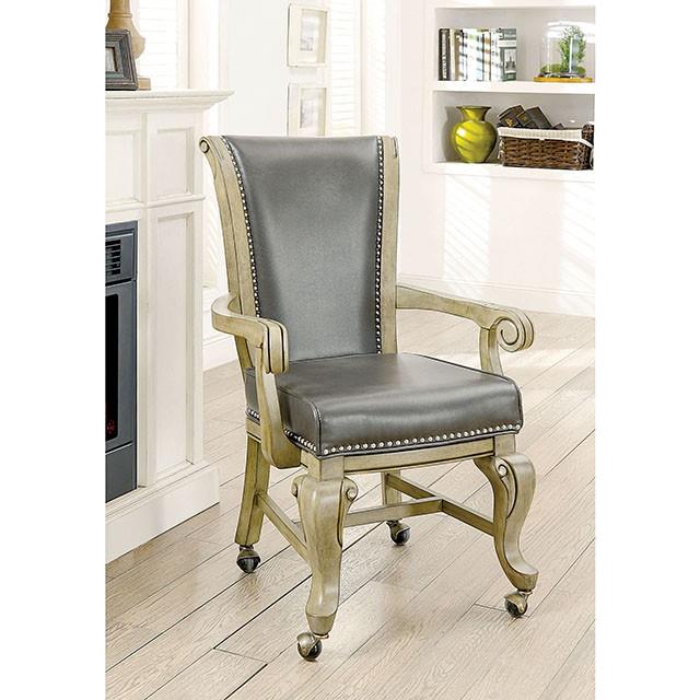 Furniture of America Melina Arm Chair CM-GM367GY-AC-2PK IMAGE 4