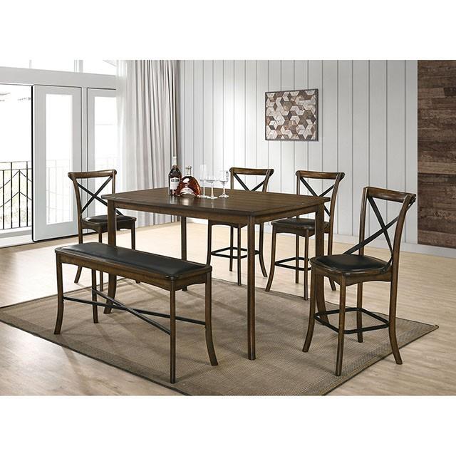 Furniture of America Buhl Counter Height Dining Table CM3148PT IMAGE 2