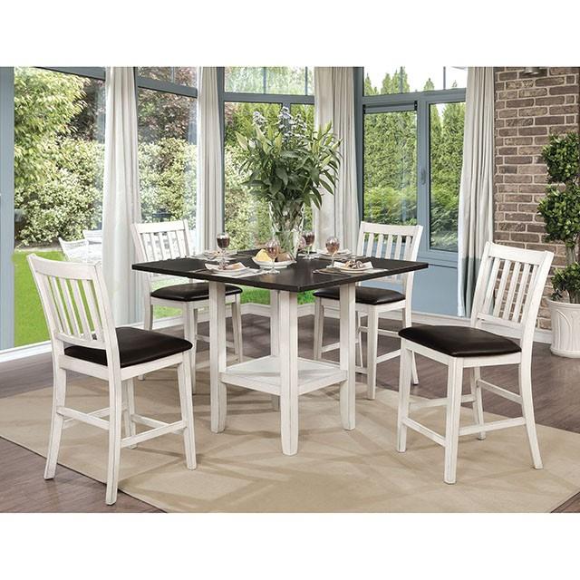 Furniture of America Square Raegan Counter Height Dining Table CM3197PT IMAGE 3