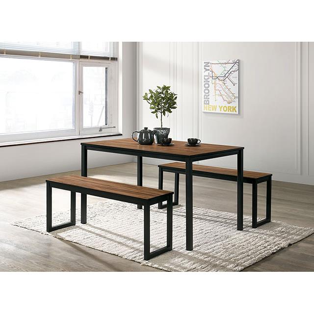 Furniture of America Tripoli 3 pc Dinette CM3202BR-T-3PK IMAGE 2