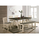 Furniture of America Jamestown Counter Height Bench CM3487PBN IMAGE 2