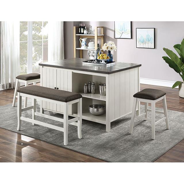 Furniture of America Heidelberg Counter Height Dining Table CM3498PT-TABLE IMAGE 2