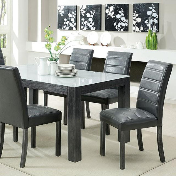 Furniture of America Triangular Elise Dining Table CM3553GY-T-TABLE IMAGE 1