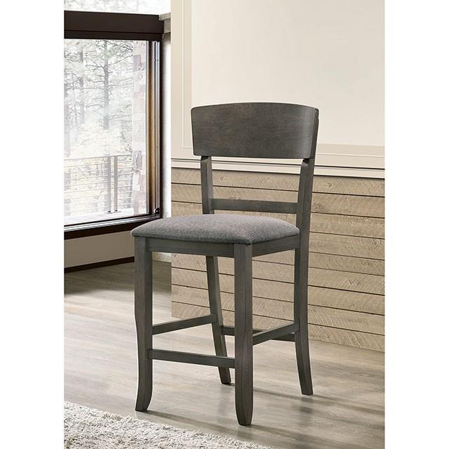 Furniture of America Stacie Counter Height Dining Chair CM3733GY-PC-2PK IMAGE 2