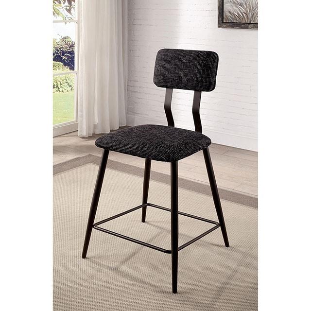 Furniture of America Dicarda Counter Height Dining Chair CM3789BK-PC-2PK IMAGE 2