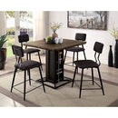 Furniture of America Square Dicarda Counter Height Dining Table CM3789BK-PT-TABLE IMAGE 2