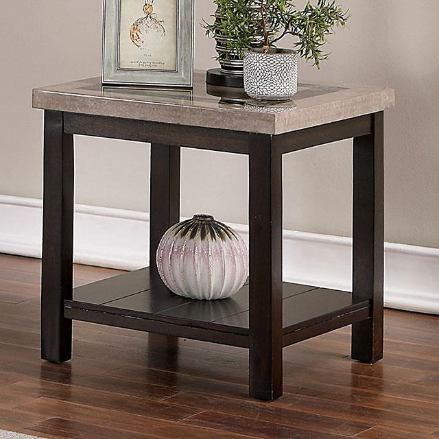 Furniture of America Rosetta End Table CM4187E IMAGE 1