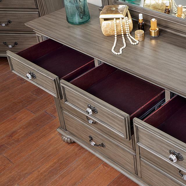 Furniture of America Syracuse 9-Drawer Dresser CM7129GY-D IMAGE 3