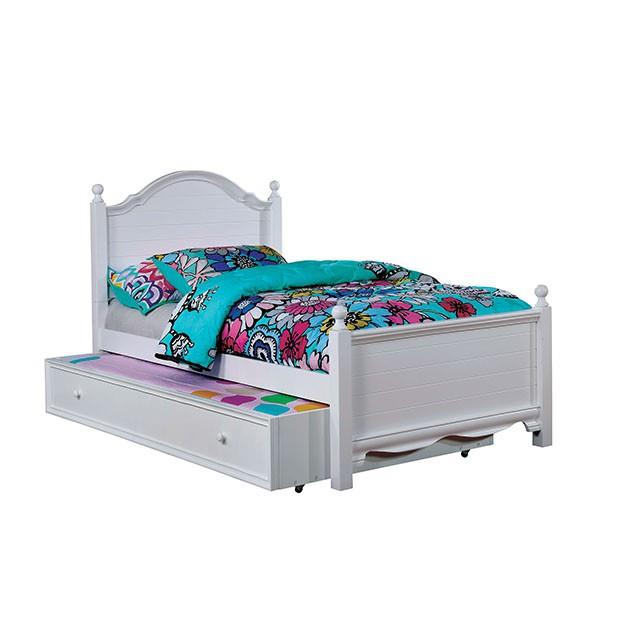 Furniture of America Dani Full Poster Bed CM7159WH-F-BED-VN IMAGE 3