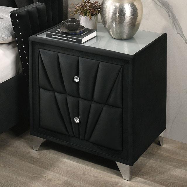 Furniture of America Carissa 2-Drawer Nightstand CM7164BK-N IMAGE 3