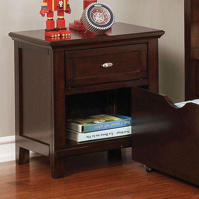 Furniture of America Brogan 1-Drawer Nightstand CM7517CH-N IMAGE 1