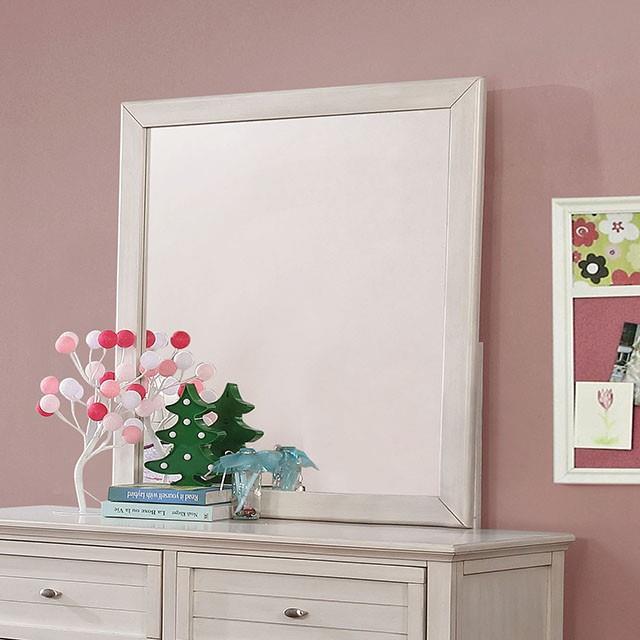 Furniture of America Brogan Dresser Mirror CM7517WH-M IMAGE 1