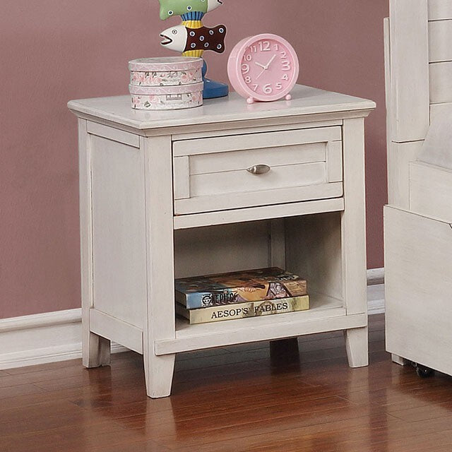 Furniture of America Brogan 1-Drawer Nightstand CM7517WH-N IMAGE 2