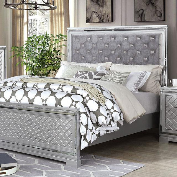 Furniture of America Belleterre California King Upholstered Panel Bed CM7518CK-BED IMAGE 1