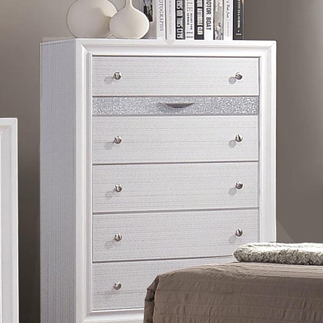 Furniture of America Chrissy 6-Drawer Chest CM7552C IMAGE 3